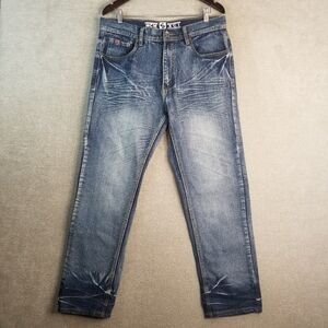 VTG South Pole Jeans Men 34x30 Blue Faded Skater Y2K Southpole Streetwear (E32)